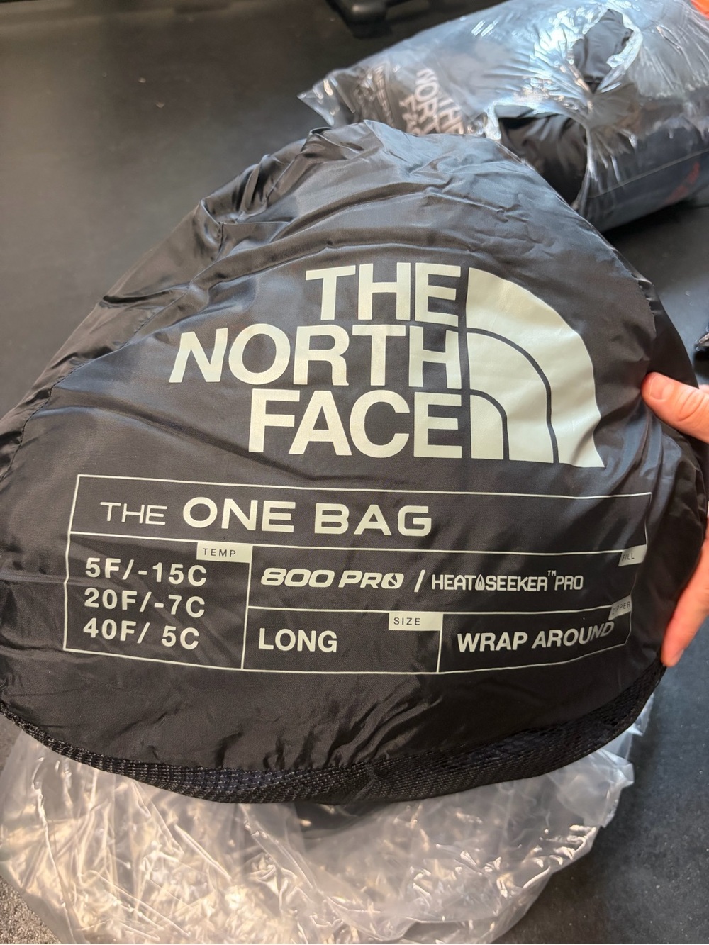 The North Face Black 'The One Bag' 800 Pro / Heatseeker Pro Sleeping Bag